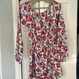Show me your Mumu long sleeve floral mini dress